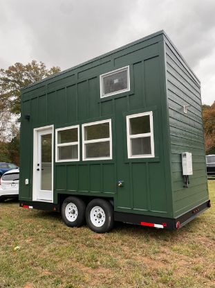 Picture of Green 16’ Dragon Tiny home on Wheels