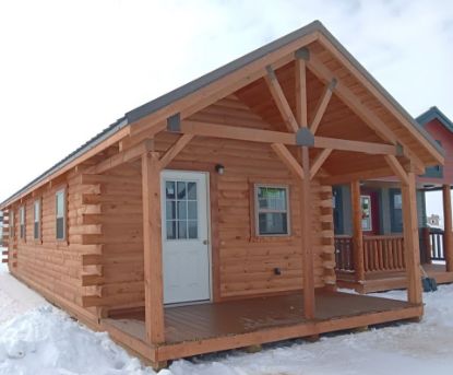 Picture of 14’ x 42’ LOG CABIN w/ ROOMS