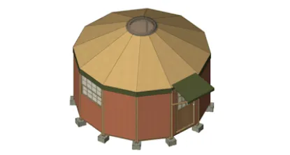 Picture of 12-Wall Yurt-Cabin